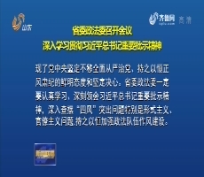 ɽ��ʡί����ί�ٿ���������ѧϰ�᳹ϰ��ƽ�������Ҫ��ʾ����